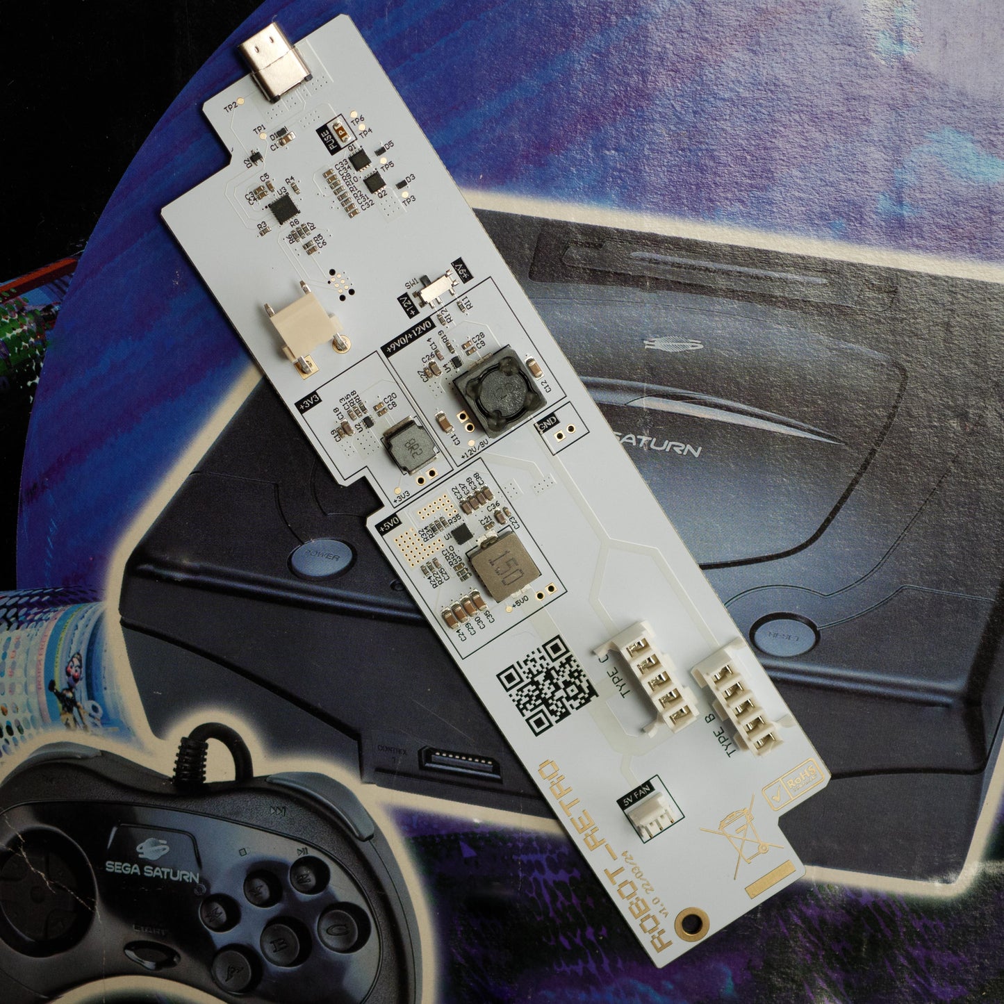 Sega Saturn USBC Power Supply robot retro