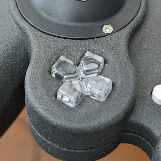Split D Pad for Nintendo Gamecube Controller in clear