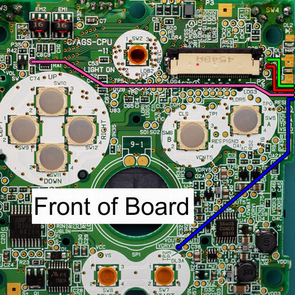 GBA SP Motherboard Wiring Front